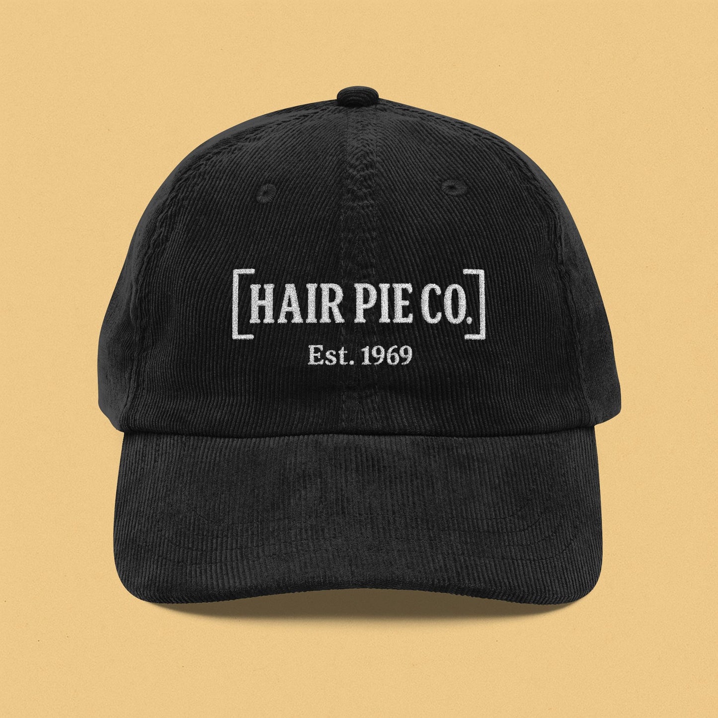 Hair Pie Co. Retro Corduroy Cap with Embroidery
