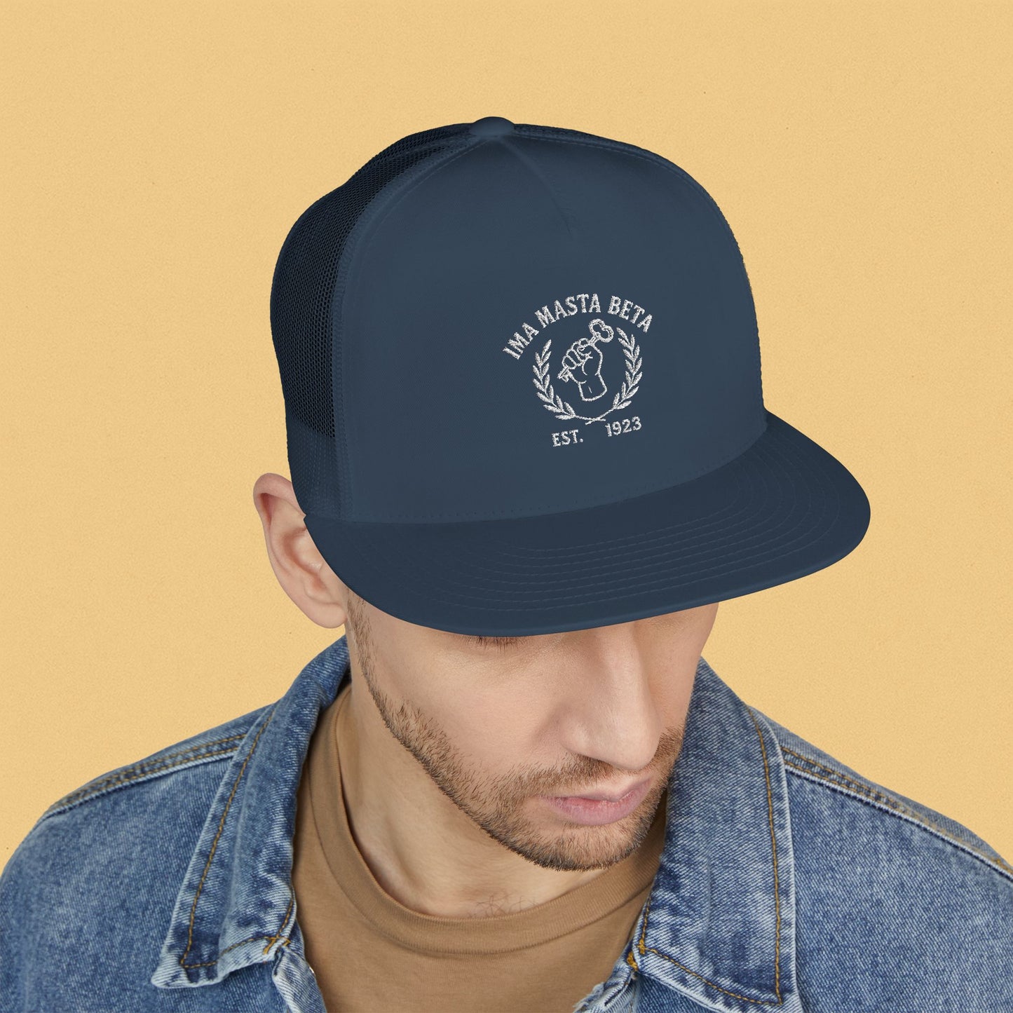 Ima Masta Beta... Embroidered 5 Panel Trucker Cap Sports