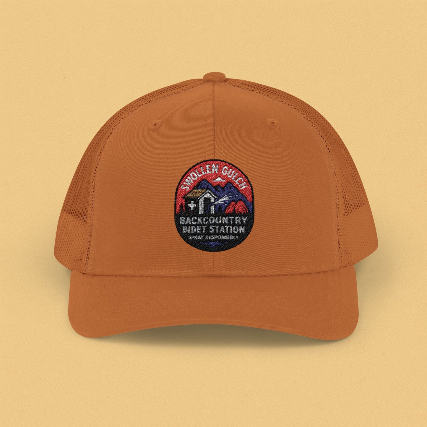 Swollen Gulch Bidet Station Snapback Trucker Cap