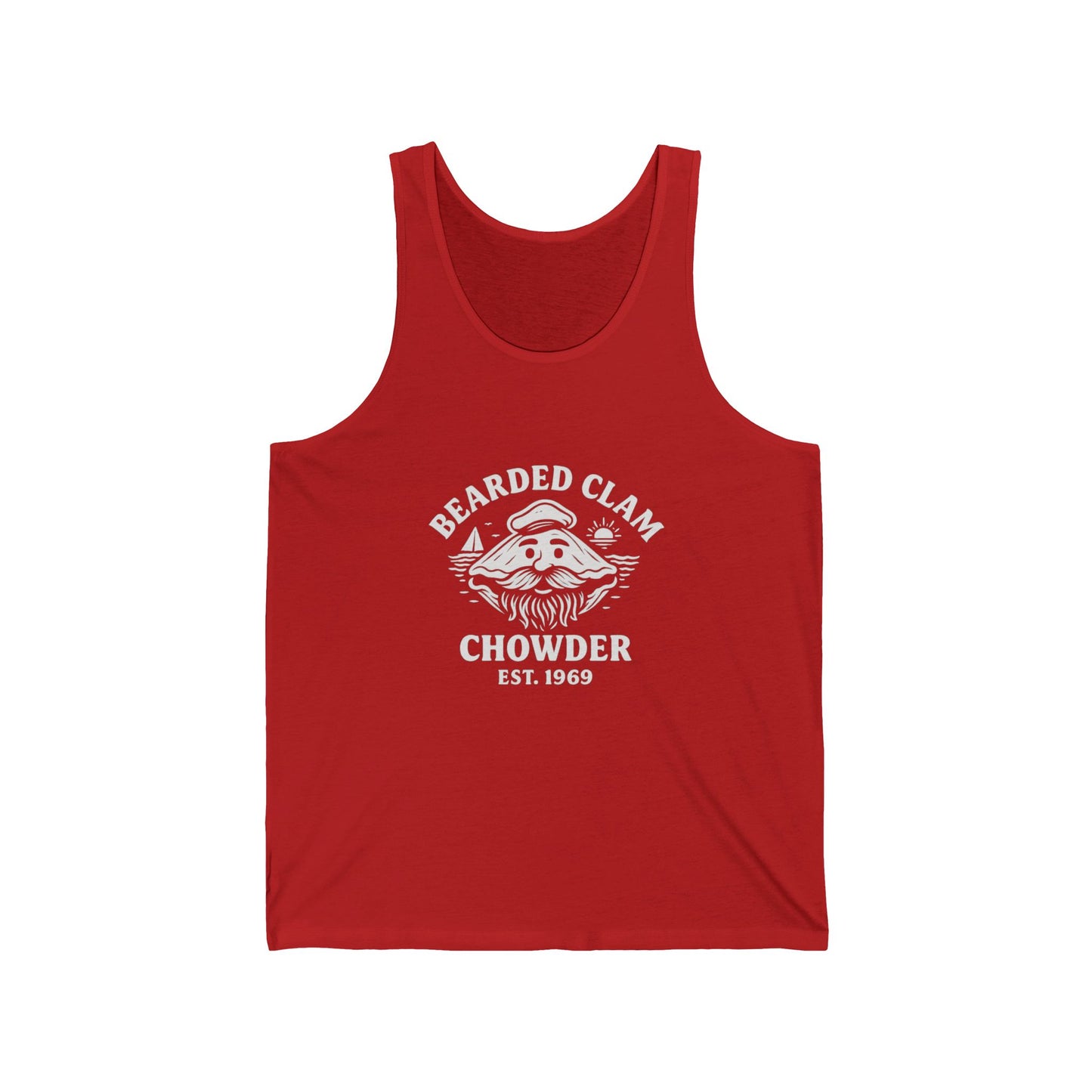 Bearded Clam Chowder Unisex Jersey Tank