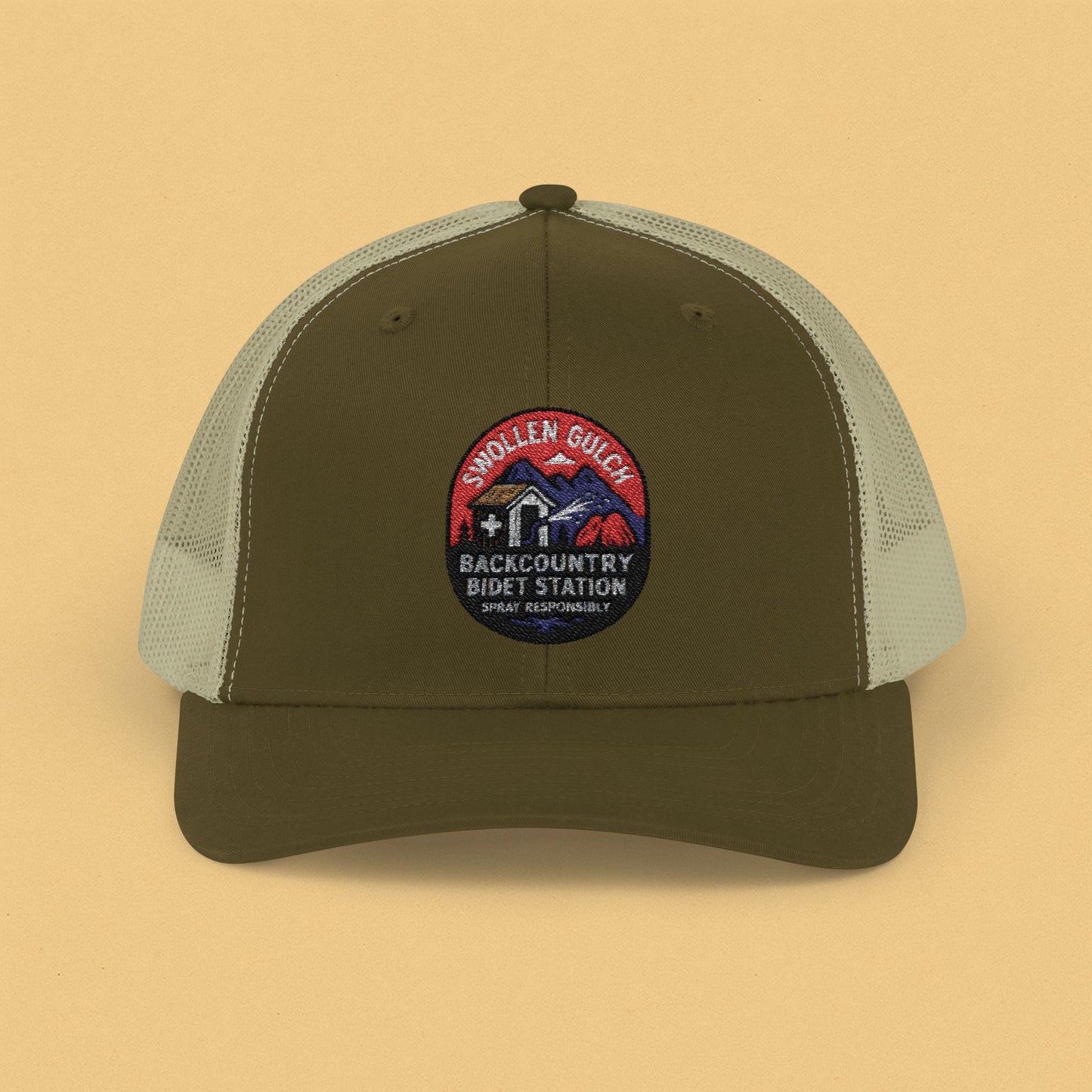 Swollen Gulch Bidet Station Snapback Trucker Cap