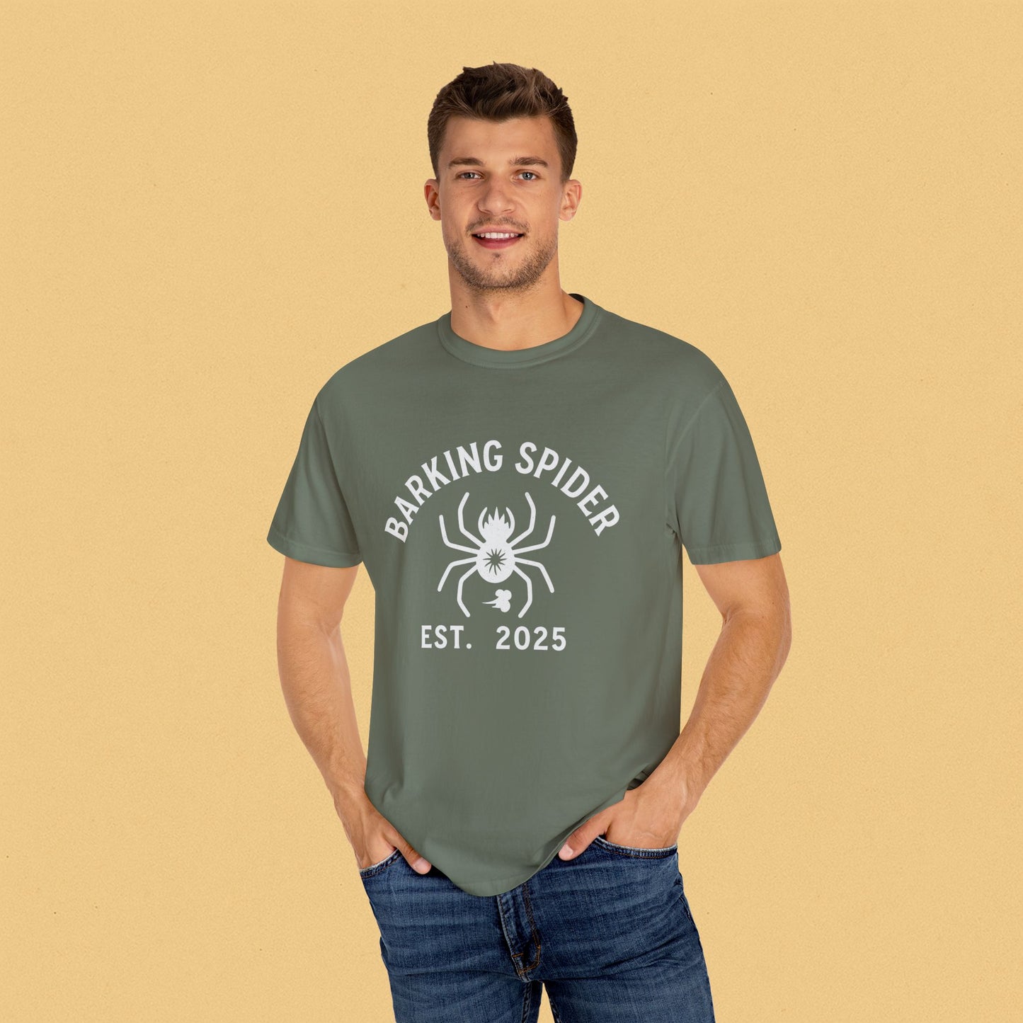 Barking Spider Unisex Garment-Dyed T-Shirt