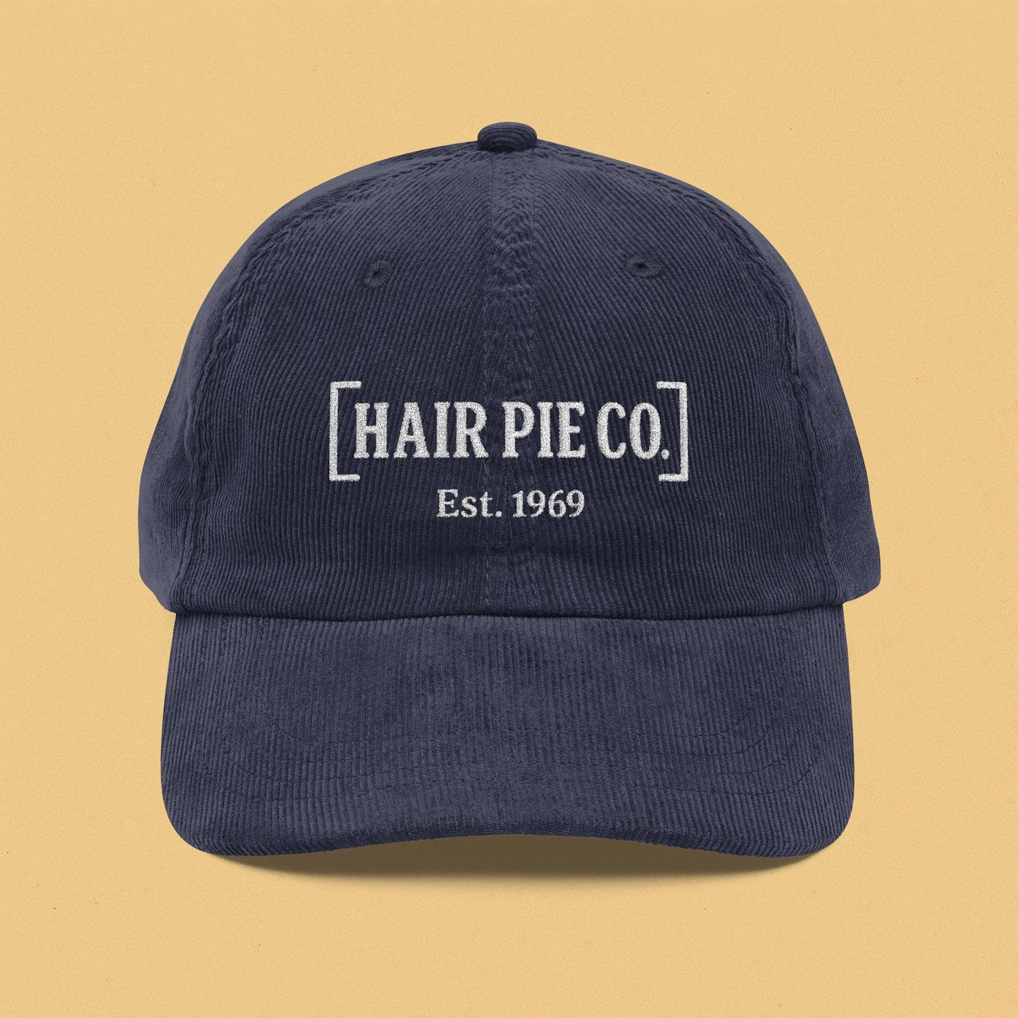 Hair Pie Co. Retro Corduroy Cap with Embroidery