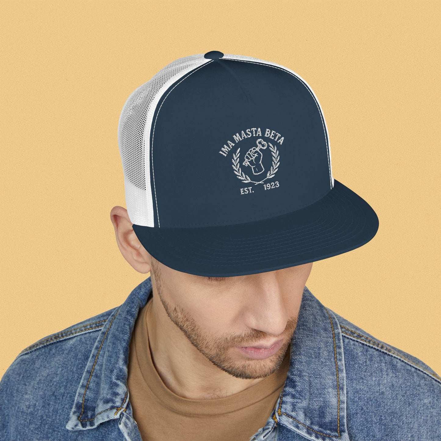 Ima Masta Beta... Embroidered 5 Panel Trucker Cap Sports