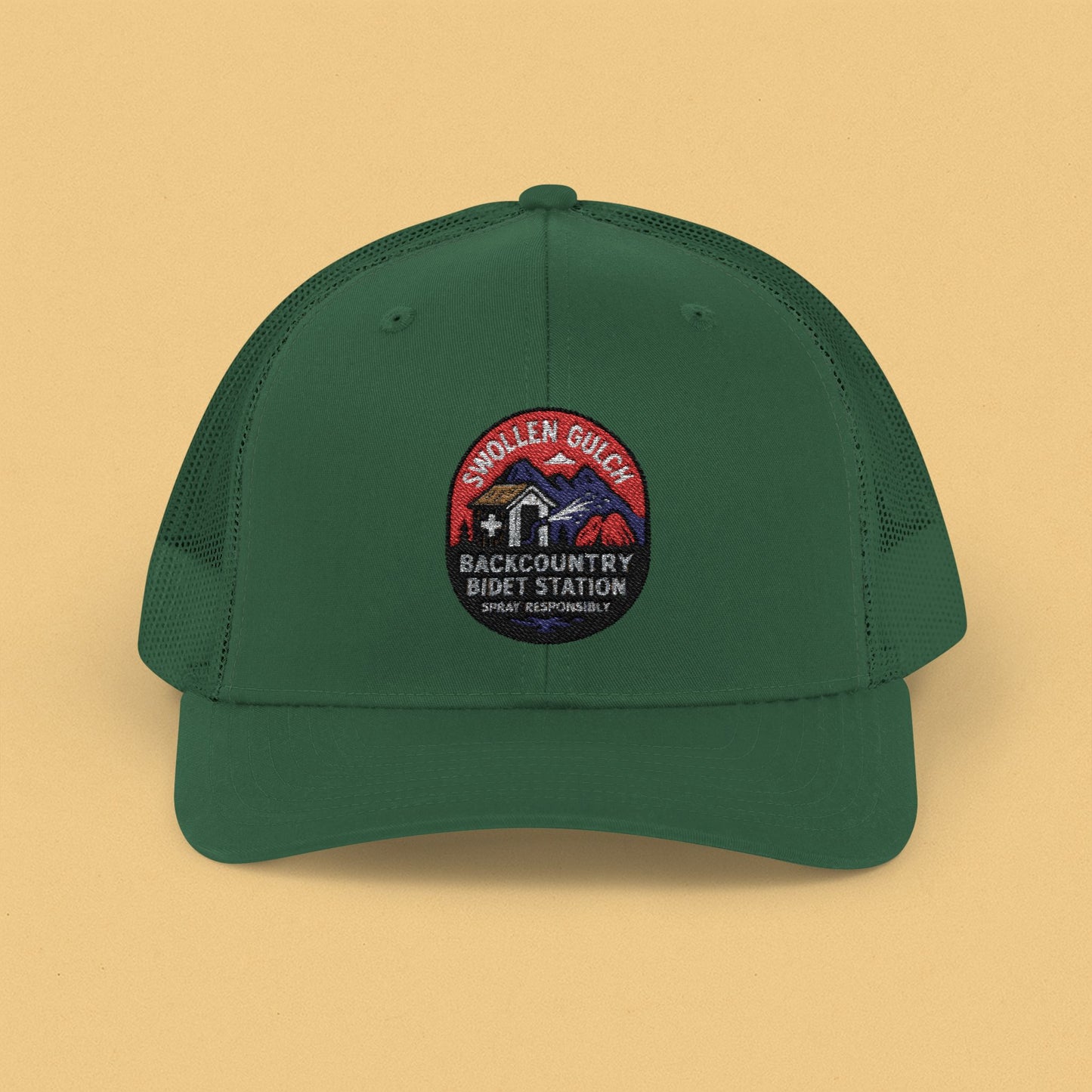 Swollen Gulch Bidet Station Snapback Trucker Cap