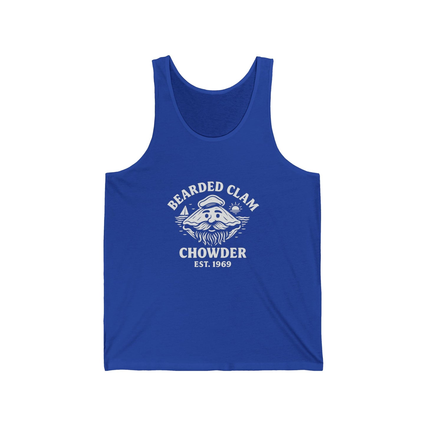 Bearded Clam Chowder Unisex Jersey Tank