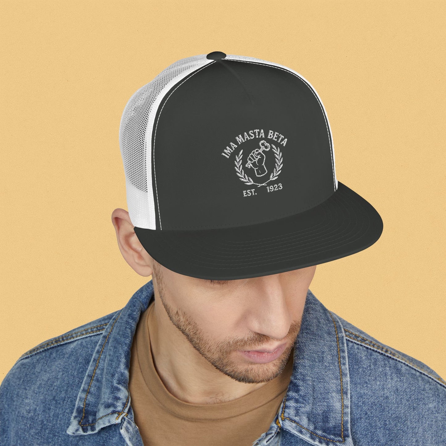 Ima Masta Beta... Embroidered 5 Panel Trucker Cap Sports
