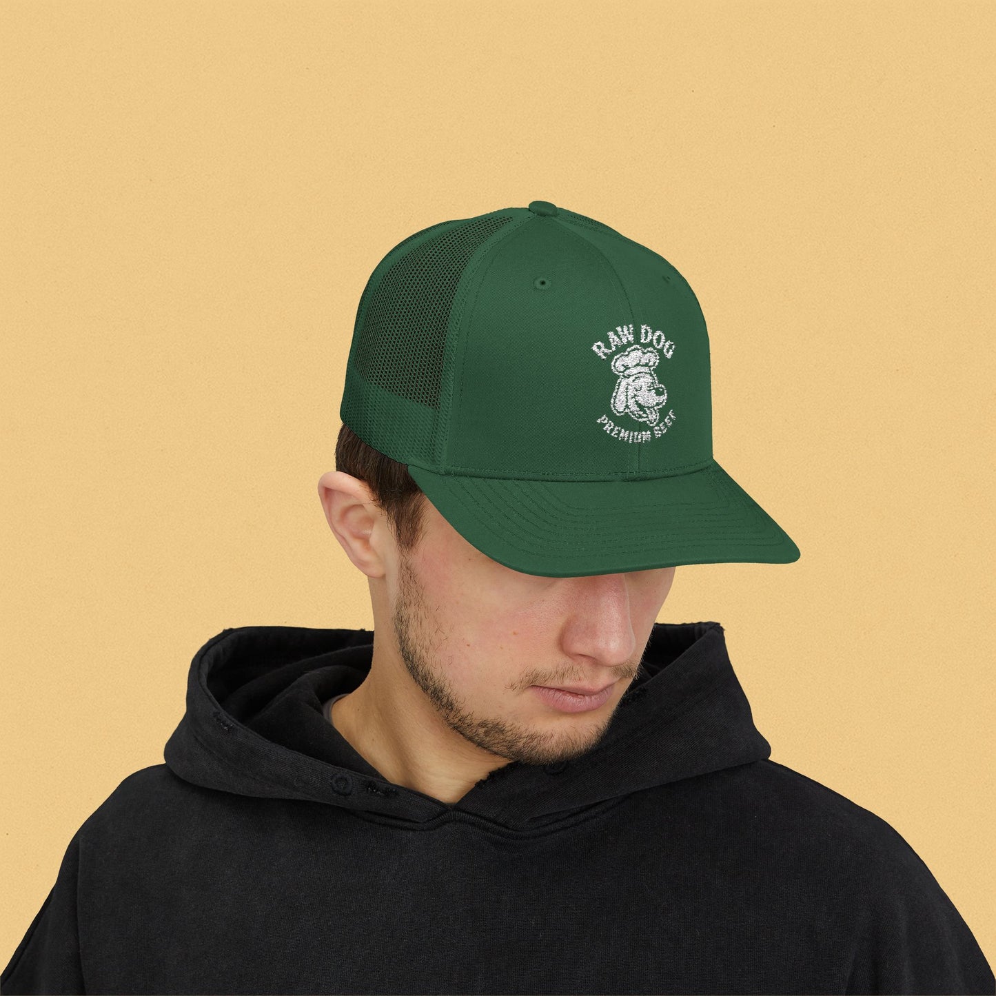Raw Dog Trucker Snapback Hat