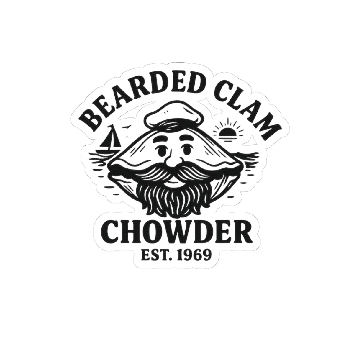 Bearded Clam Chowder Stickers