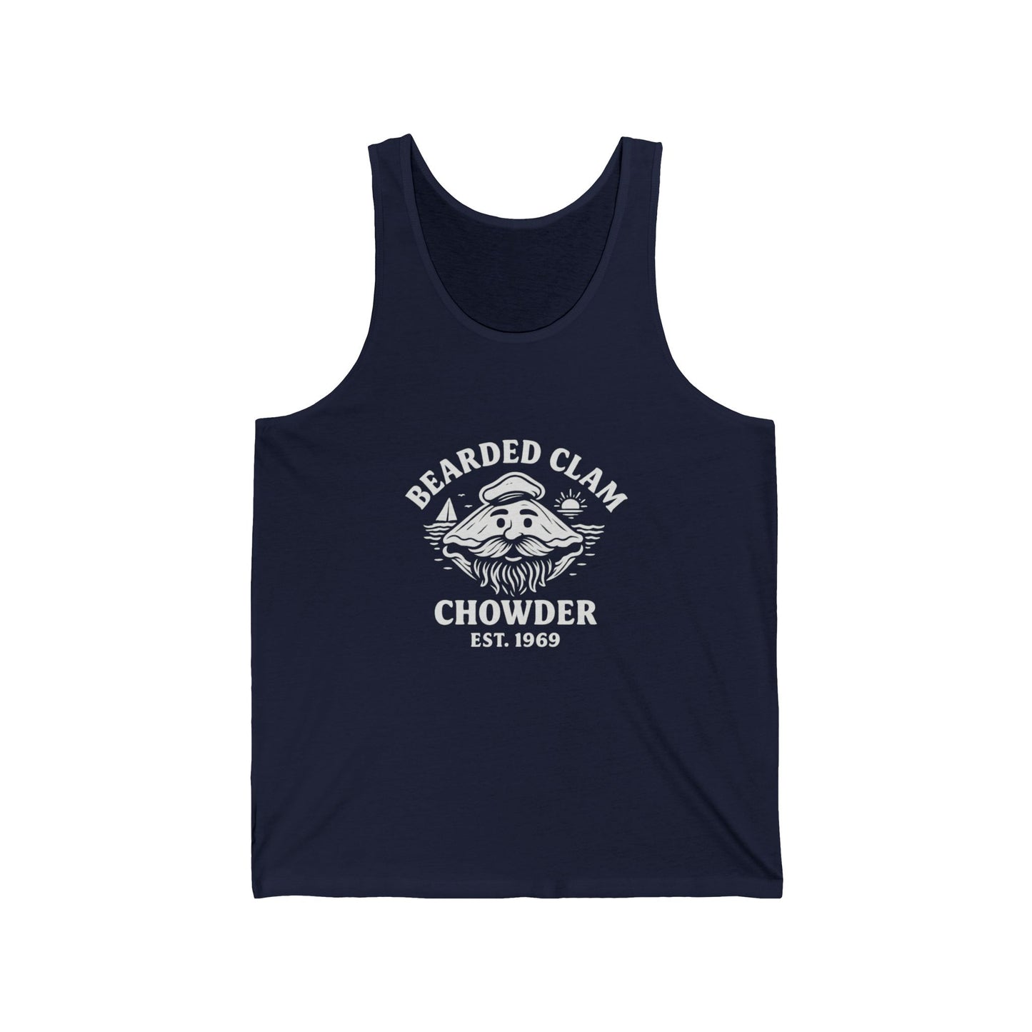 Bearded Clam Chowder Unisex Jersey Tank