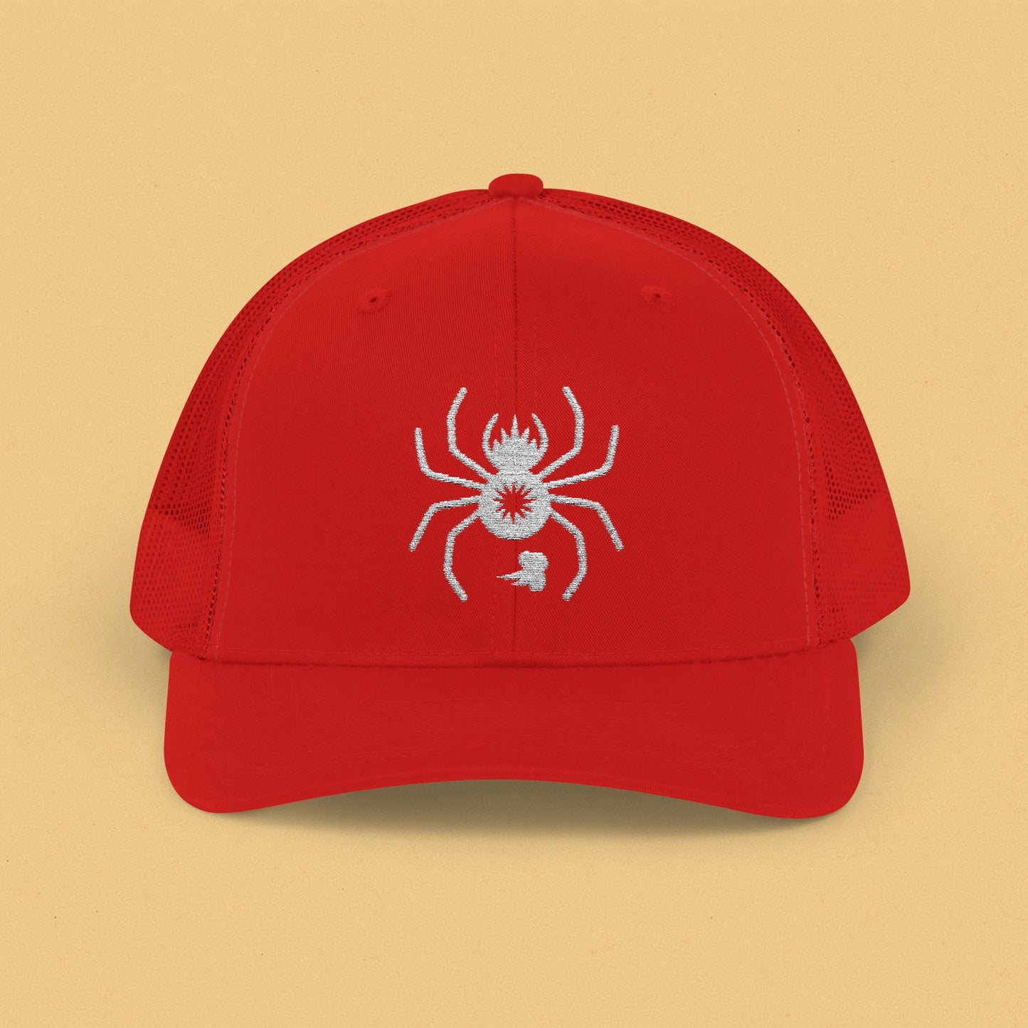Barking Spider Embroidered Snapback Trucker Cap
