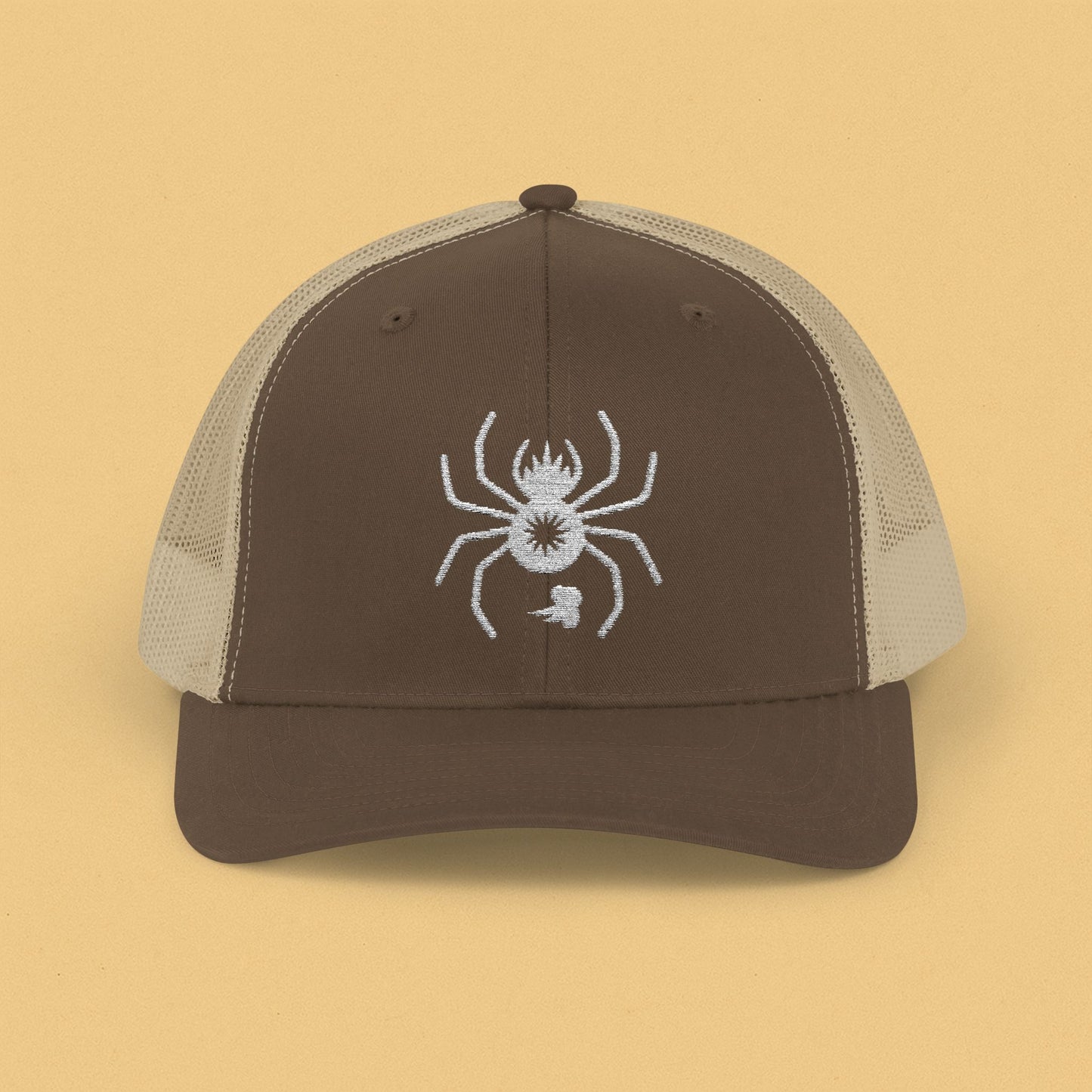 Barking Spider Embroidered Snapback Trucker Cap