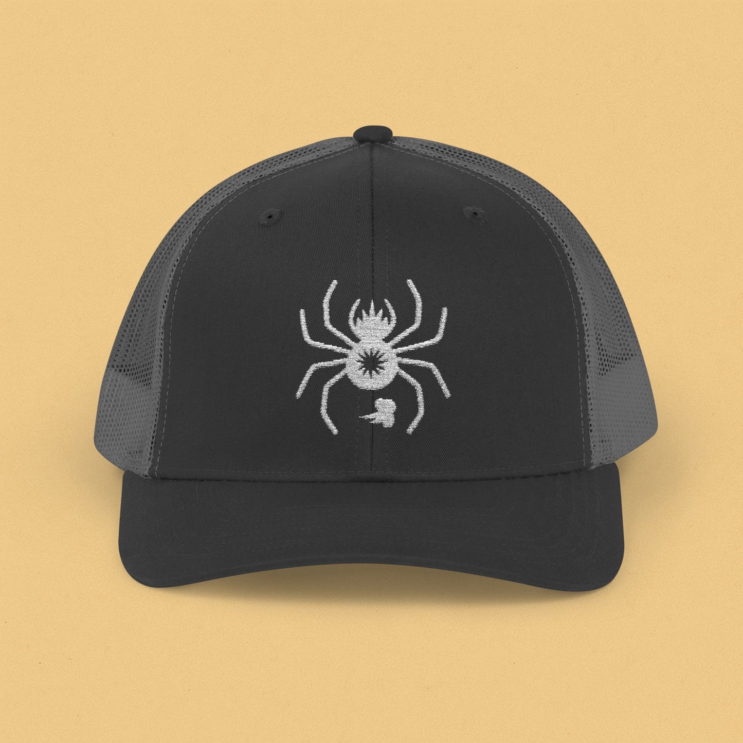 Barking Spider Embroidered Snapback Trucker Cap