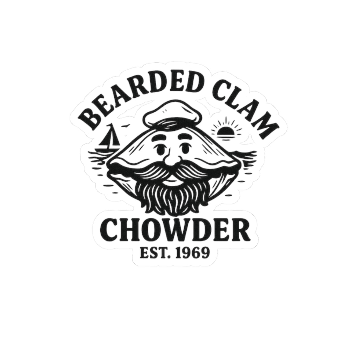 Bearded Clam Chowder Stickers