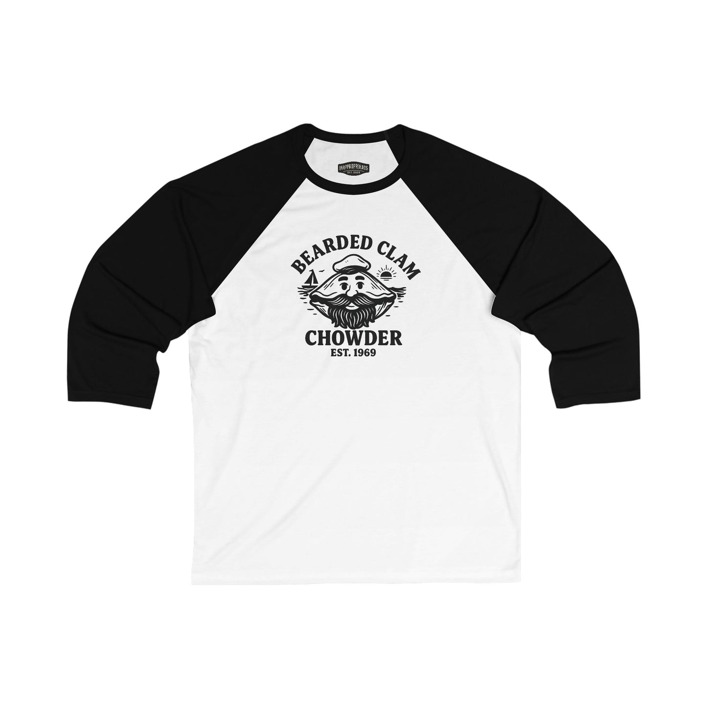 Bearded Clam Chowder  Unisex Baseball Tee