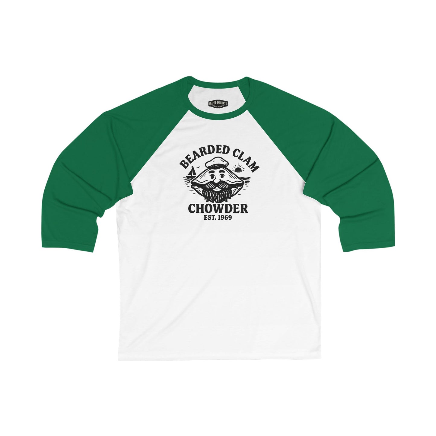 Bearded Clam Chowder  Unisex Baseball Tee