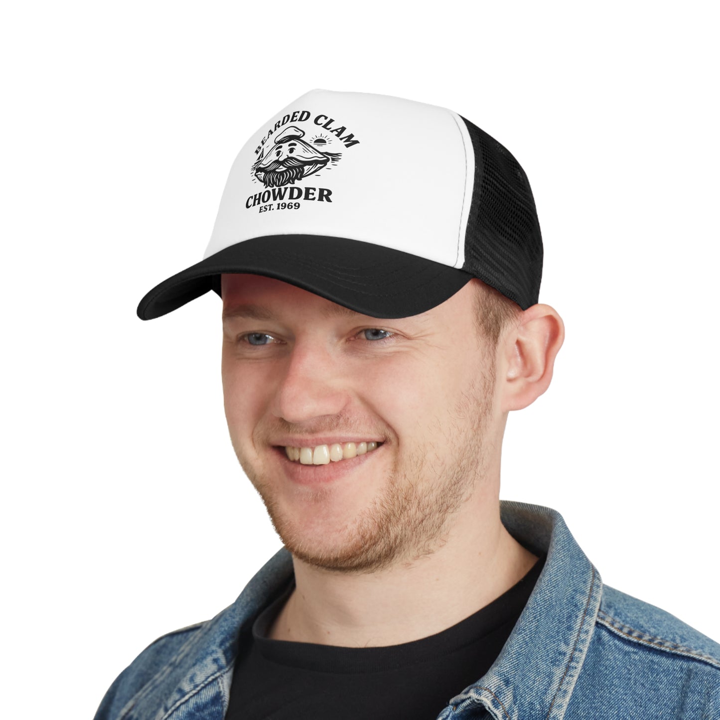 Bearded Clam Mesh Trucker Cap