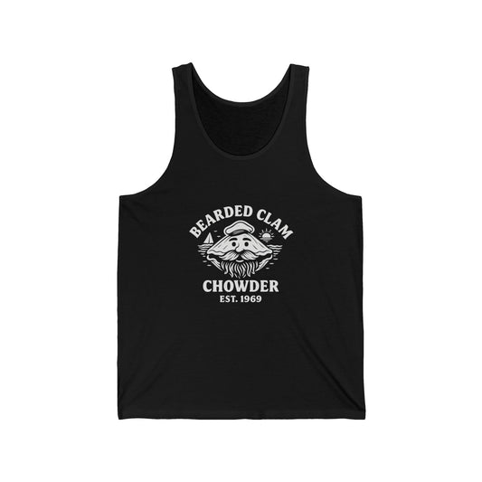 Bearded Clam Chowder Unisex Jersey Tank