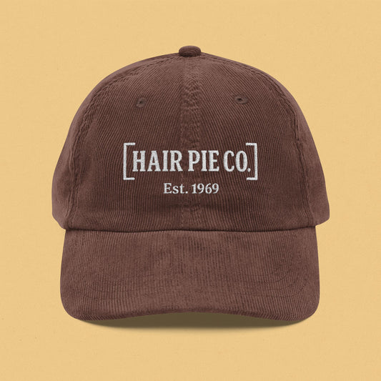 Hair Pie Co. Retro Corduroy Cap with Embroidery