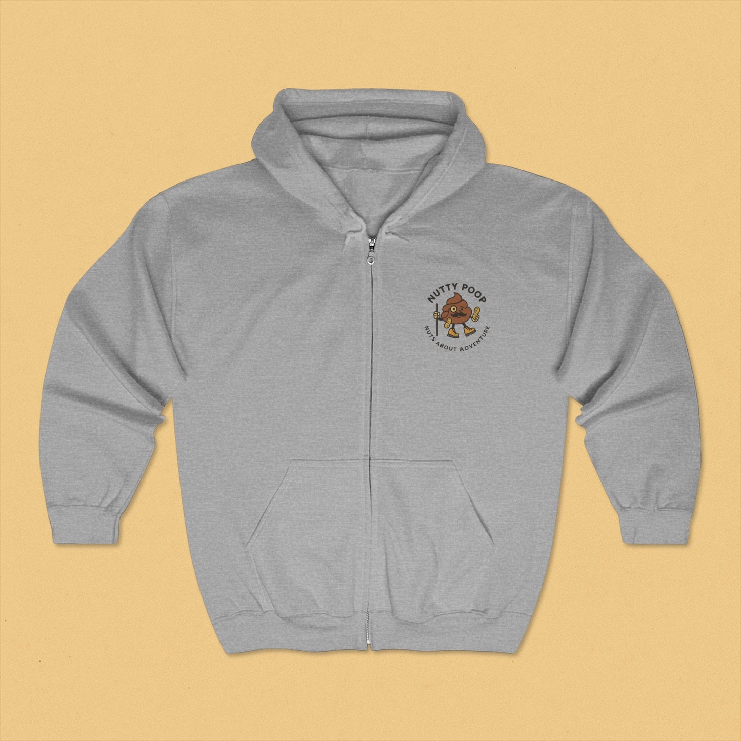 Nutty Poop Adventure Club Zip-Up Hoodie