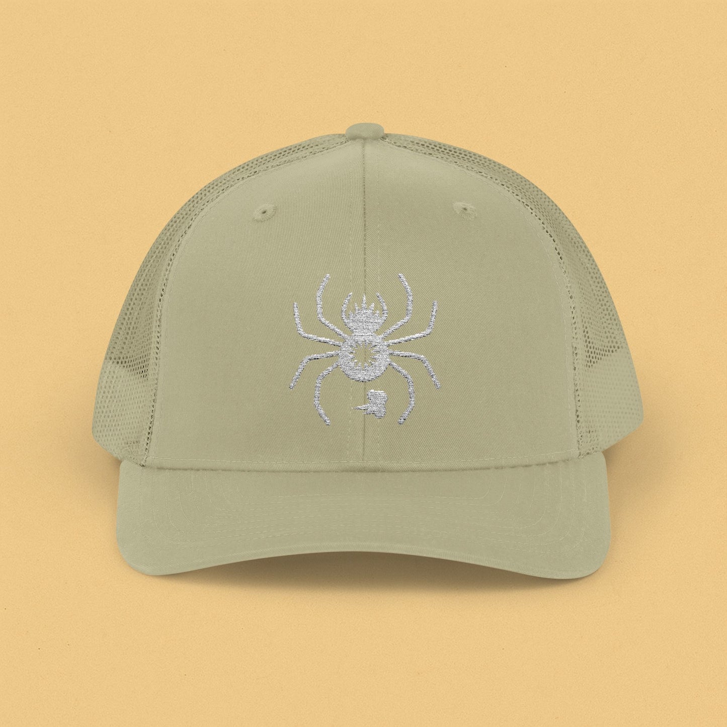 Barking Spider Embroidered Snapback Trucker Cap