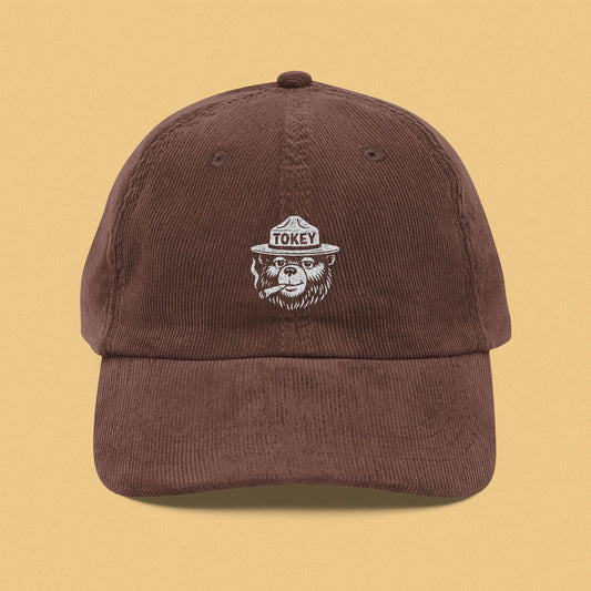 Tokey the Bear Vintage Corduroy Cap