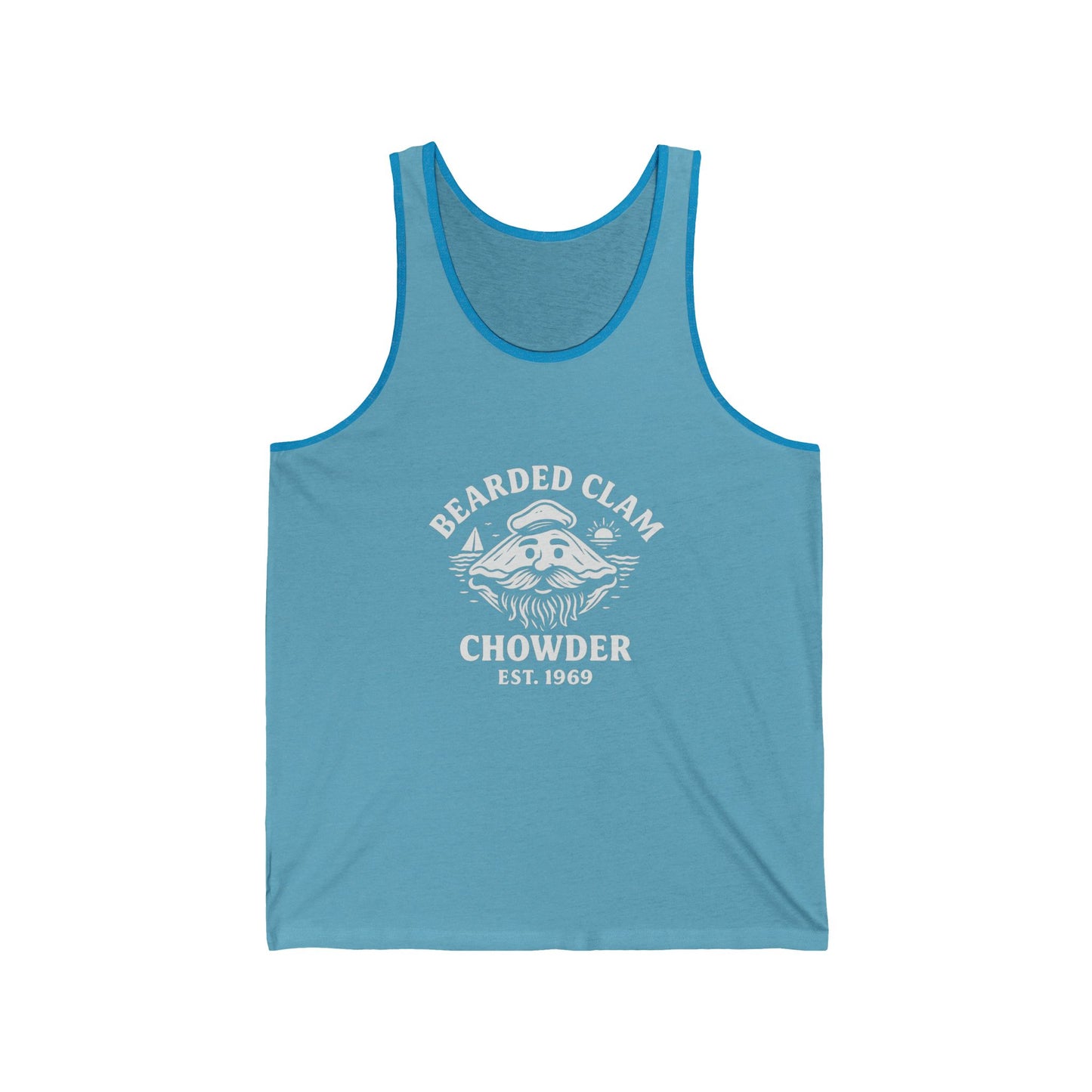 Bearded Clam Chowder Unisex Jersey Tank