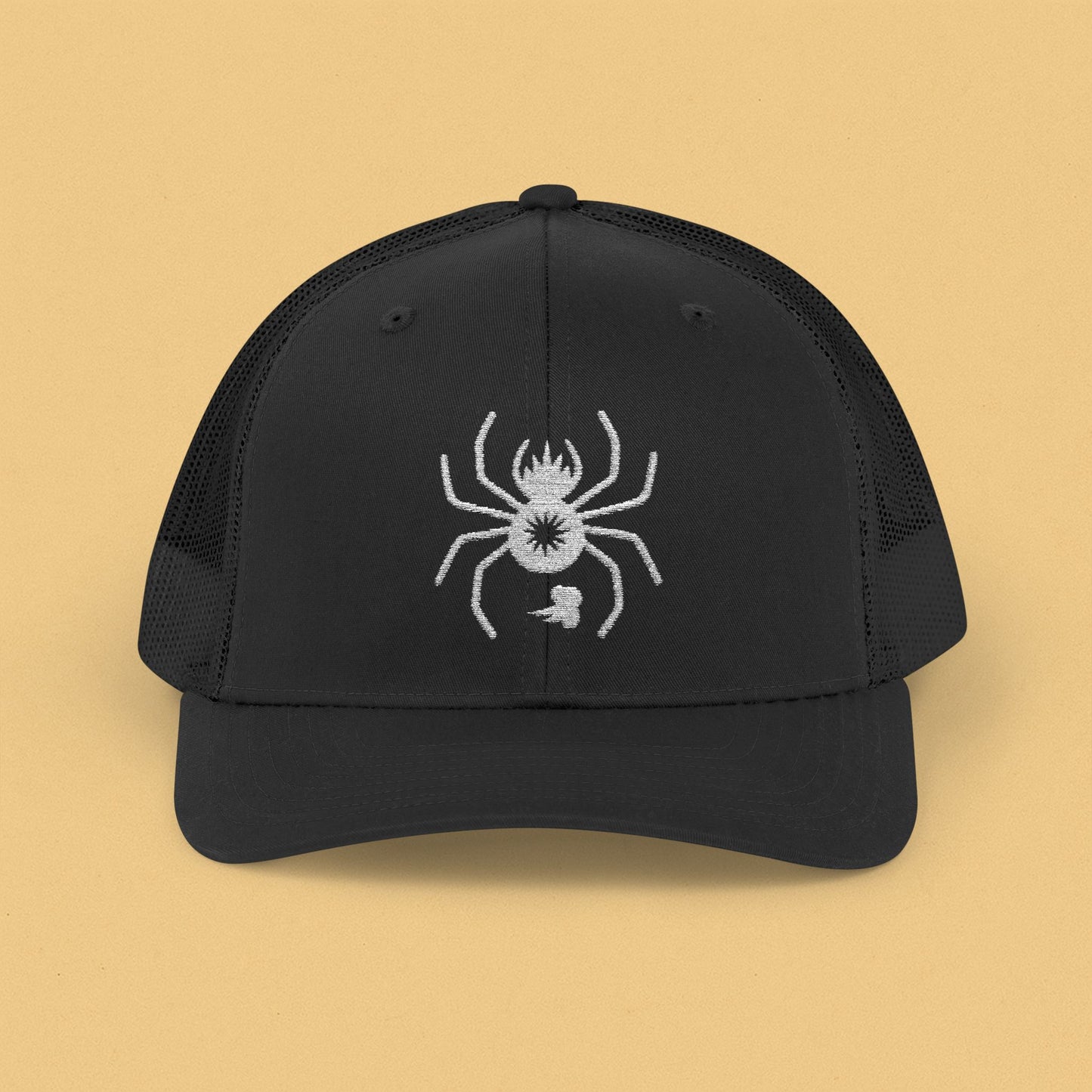 Barking Spider Embroidered Snapback Trucker Cap