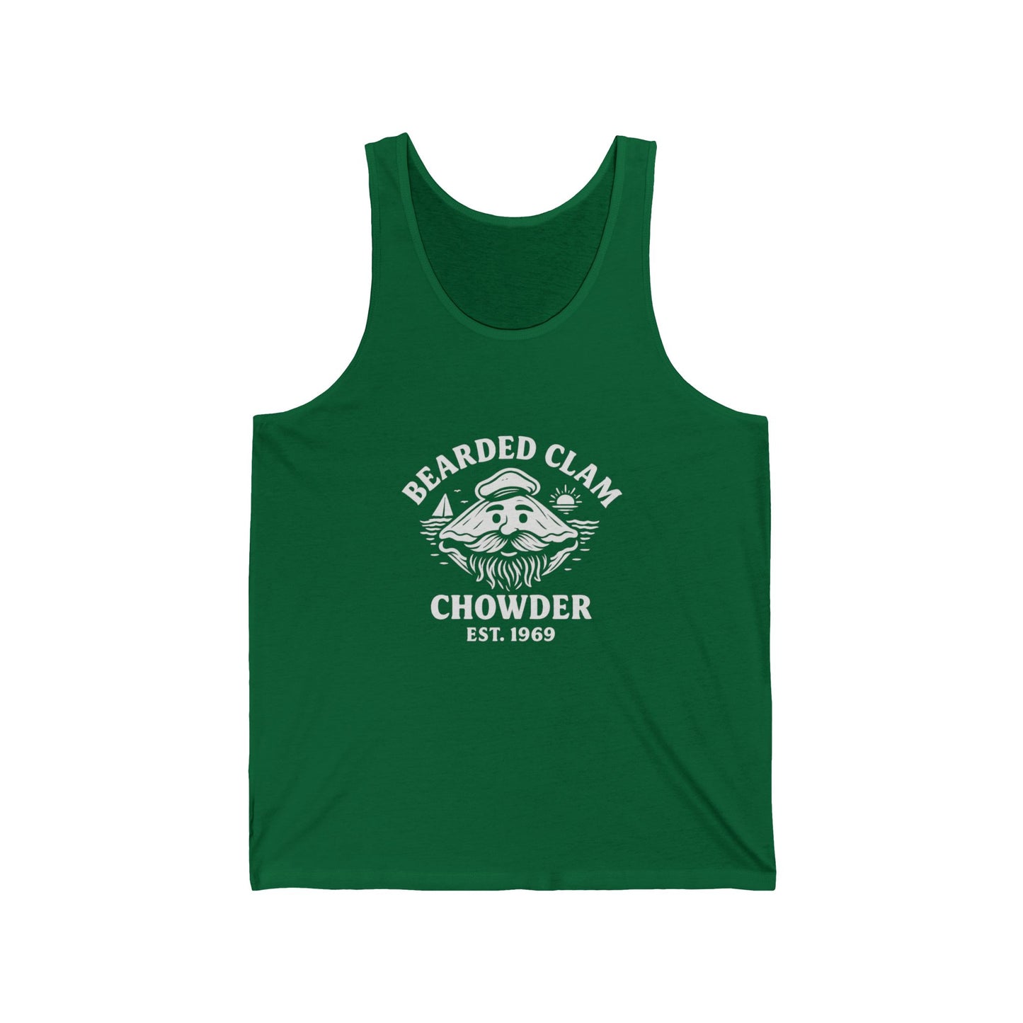 Bearded Clam Chowder Unisex Jersey Tank