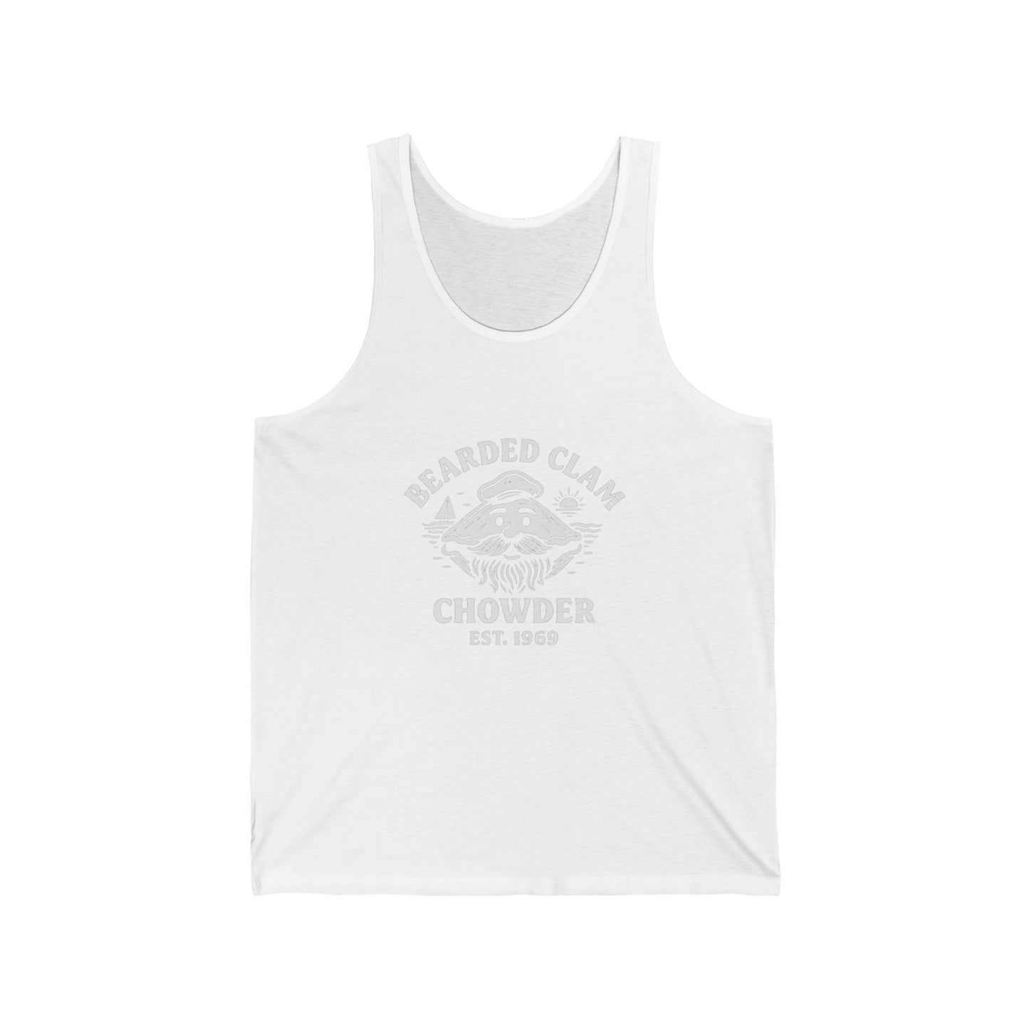 Bearded Clam Chowder Unisex Jersey Tank